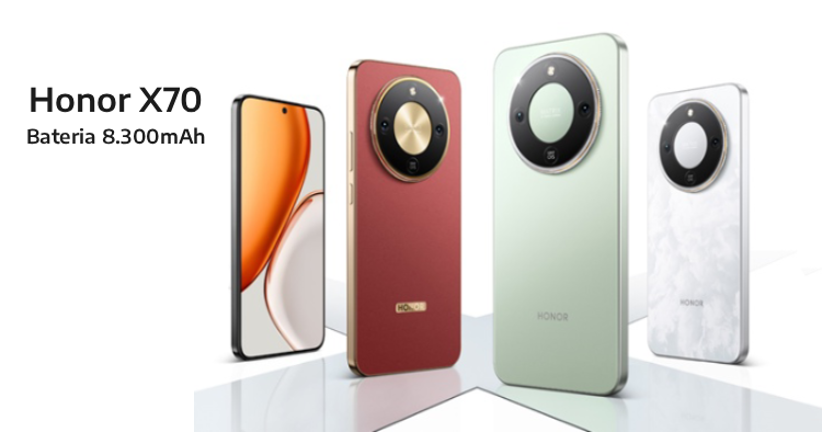 Honor aposta em celulares com baterias gigantes 8.300 mAh - Honor X70